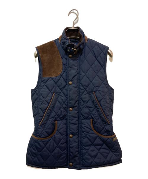 POLO RALPH LAUREN（ポロ・ラルフローレン）POLO RALPH LAUREN (ポロ・ラルフローレン) キルティングベスト ネイビー サイズ:XSの古着・服飾アイテム
