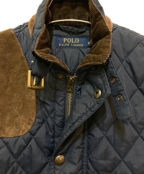 POLO RALPH LAUREN（ポロ・ラルフローレン）POLO RALPH LAUREN (ポロ・ラルフローレン) キルティングベスト ネイビー サイズ:XSの古着・服飾アイテム