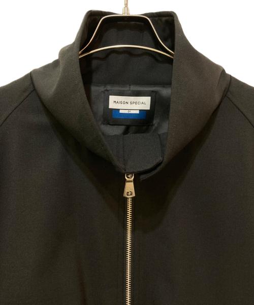 MAISON SPECIAL（メゾンスペシャル）MAISON SPECIAL (メゾンスペシャル) Wool Mixed Prime-Over Track Jacket　349185 QDV02 ブラック サイズ:01の古着・服飾アイテム