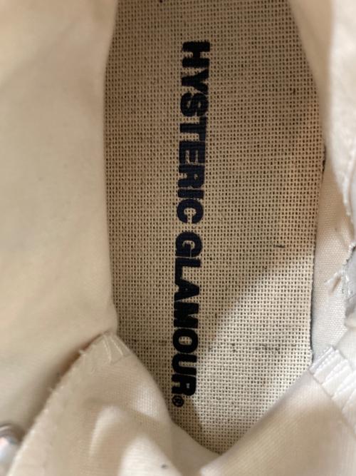 Hysteric Glamour（ヒステリックグラマー）Hysteric Glamour (ヒステリックグラマー) キャンバススニーカー ホワイト サイズ:24の古着・服飾アイテム