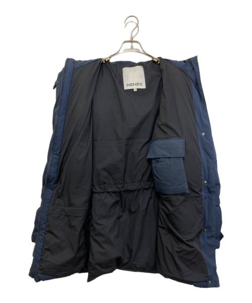 KENZO（ケンゾー）KENZO (ケンゾー) フーデットダウンジャケット ネイビー サイズ:Mの古着・服飾アイテム