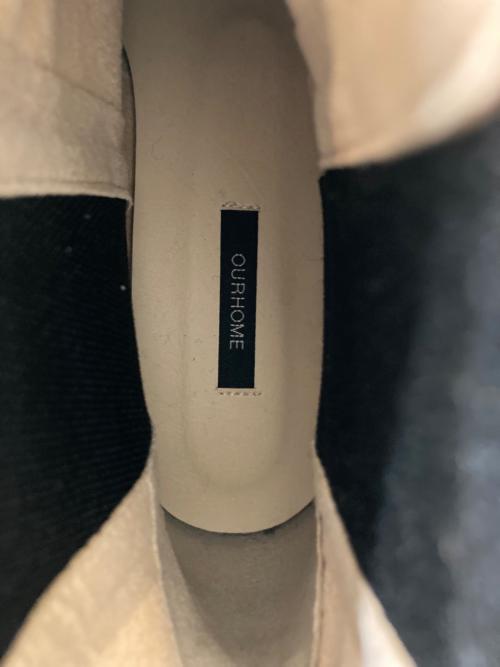 ourhome（アワホーム）ourhome (アワホーム) 雨の日も寒い日も履けるショートブーツ アイボリー サイズ:Lの古着・服飾アイテム