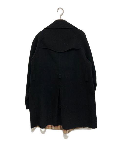 BURBERRY BLACK LABEL（バーバリーブラックレーベル）BURBERRY BLACK LABEL (バーバリーブラックレーベル) 裏地ノバチェックメルトンコート ブラック サイズ:Mの古着・服飾アイテム