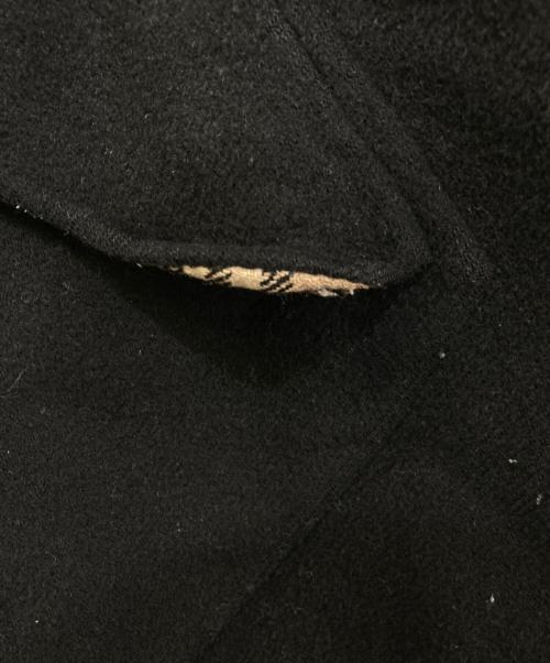 BURBERRY BLACK LABEL（バーバリーブラックレーベル）BURBERRY BLACK LABEL (バーバリーブラックレーベル) 裏地ノバチェックメルトンコート ブラック サイズ:Mの古着・服飾アイテム