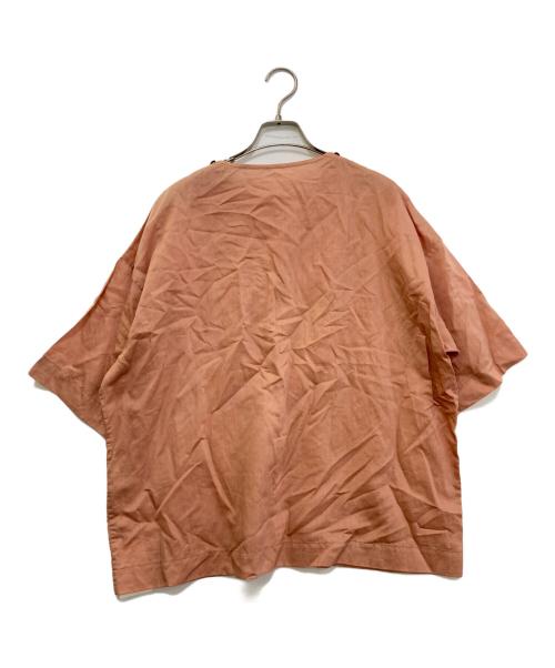 ARTS&SCIENCE（アーツアンドサイエンス）ARTS&SCIENCE (アーツアンドサイエンス) SH-button woven tee ピンク サイズ:1の古着・服飾アイテム