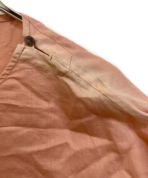 ARTS&SCIENCE（アーツアンドサイエンス）ARTS&SCIENCE (アーツアンドサイエンス) SH-button woven tee ピンク サイズ:1の古着・服飾アイテム