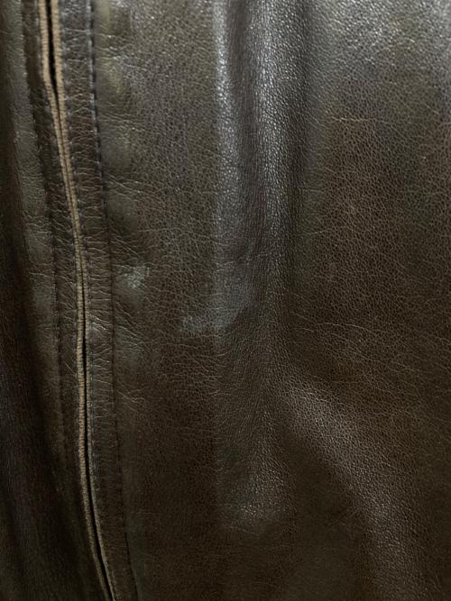 Salvatore Ferragamo（サルヴァトーレ フェラガモ）Salvatore Ferragamo (サルヴァトーレ フェラガモ) OLDレザージャケット ブラウン サイズ:48の古着・服飾アイテム