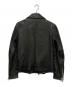MUSHER (マーシャー) ダブルライダースジャケット　MMU7ES4064 ブラック サイズ:２：12000円