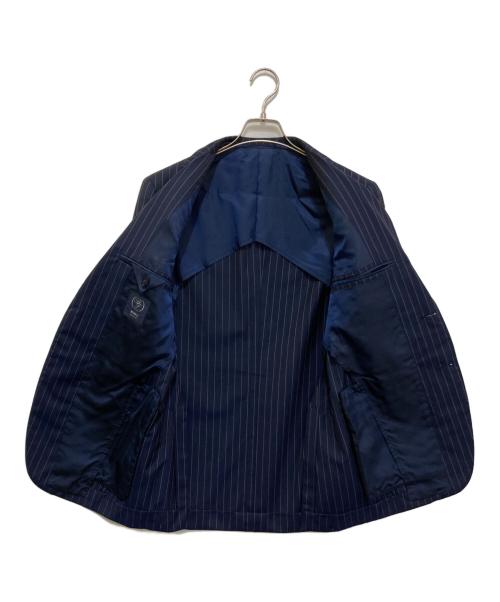 BEAMS F（ビームスエフ）BEAMS F (ビームスエフ) トロピカル ピンストライプ スーツ ネイビー サイズ:46の古着・服飾アイテム