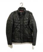 AVIREXアヴィレックス）の古着「ゴートスキンキルトダウンジャケット」｜ブラック
