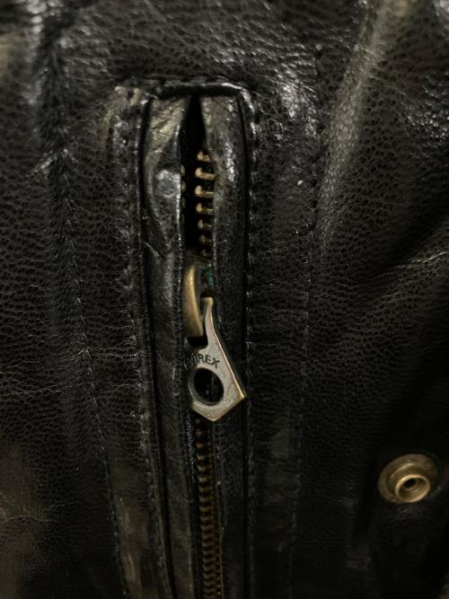AVIREX（アヴィレックス）AVIREX (アヴィレックス) ゴートスキンキルトダウンジャケット ブラック サイズ:Mの古着・服飾アイテム
