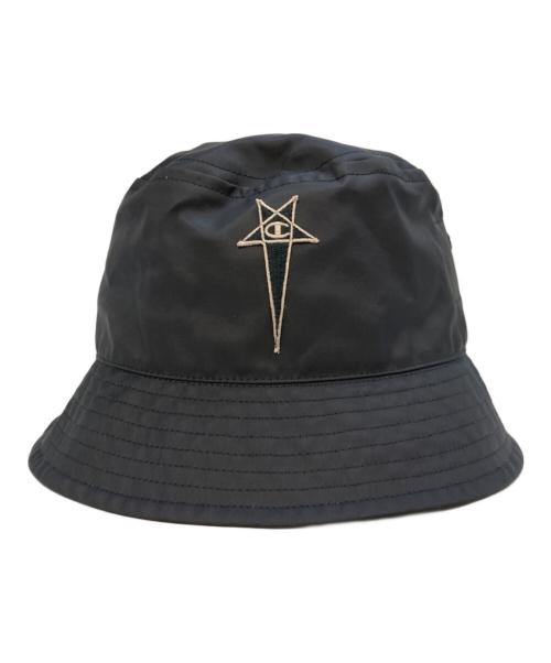RICK OWENS（リックオウエンス）RICK OWENS (リックオウエンス) Champion (チャンピオン) GILLIGAN HAT ブラック サイズ:LXLの古着・服飾アイテム