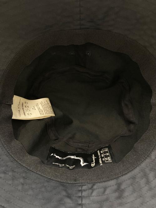 RICK OWENS（リックオウエンス）RICK OWENS (リックオウエンス) Champion (チャンピオン) GILLIGAN HAT ブラック サイズ:LXLの古着・服飾アイテム
