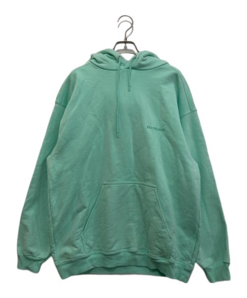 BALENCIAGA（バレンシアガ）BALENCIAGA (バレンシアガ) ロゴ刺繍パーカー　600583 TLVB8 グリーン サイズ:Sの古着・服飾アイテム