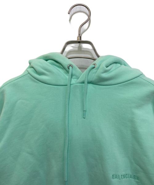 BALENCIAGA（バレンシアガ）BALENCIAGA (バレンシアガ) ロゴ刺繍パーカー　600583 TLVB8 グリーン サイズ:Sの古着・服飾アイテム