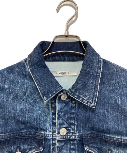 GIVENCHY（ジバンシィ）GIVENCHY (ジバンシィ) Slim Fit Back Logo Denim Jacket インディゴ サイズ:Sの古着・服飾アイテム