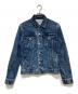 GIVENCHY（ジバンシィ）の古着「Slim Fit Back Logo Denim Jacket」｜インディゴ
