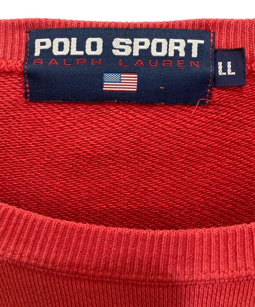 POLO SPORT（ポロスポーツ）POLO SPORT (ポロスポーツ) 90's ロゴ刺繍スウェット レッド サイズ:LLの古着・服飾アイテム