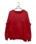 POLO SPORT（ポロスポーツ）の古着「90's ロゴ刺繍スウェット」｜レッド