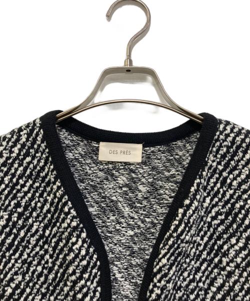DES PRES（デ プレ）DES PRES (デ プレ) インレーカルゼ フロントオープンジレ ブラック サイズ:36の古着・服飾アイテム