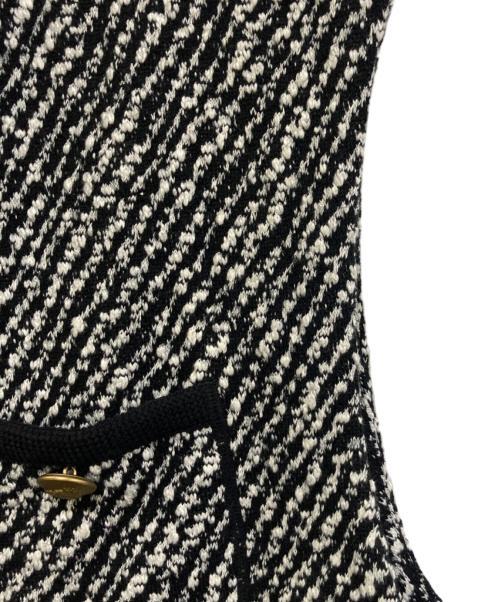 DES PRES（デ プレ）DES PRES (デ プレ) インレーカルゼ フロントオープンジレ ブラック サイズ:36の古着・服飾アイテム