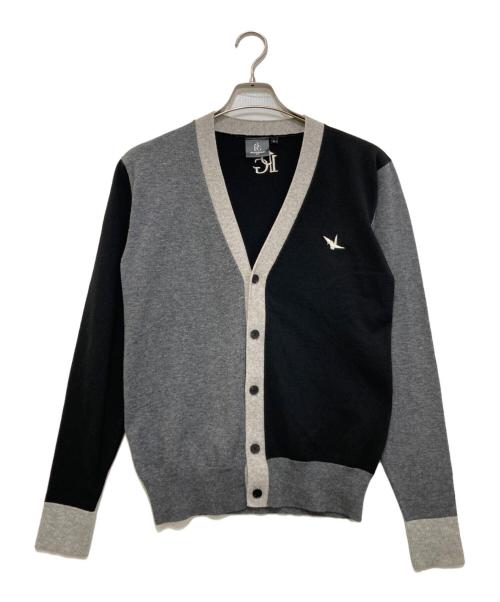 1piu1uguale3（ウノピュウノウグァーレトレ）1piu1uguale3 (ウノピュウノウグァーレトレ) クレイジーニットニットカーディガン ブラック サイズ:3の古着・服飾アイテム