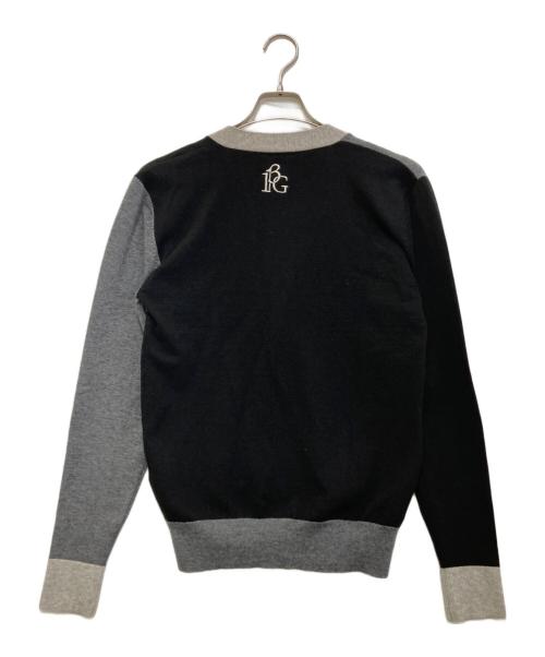 1piu1uguale3（ウノピュウノウグァーレトレ）1piu1uguale3 (ウノピュウノウグァーレトレ) クレイジーニットニットカーディガン ブラック サイズ:3の古着・服飾アイテム