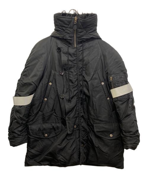 MM6 Maison Margiela（エムエムシックスメゾンマルジェラ）MM6 Maison Margiela (エムエムシックスメゾンマルジェラ) NYLON BOMBER JACKET　S62AN0077 ブラック サイズ:36の古着・服飾アイテム