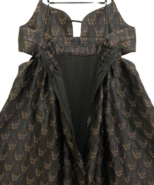 ANOGH（アノフ）ANOGH (アノフ) JACQUARD CAMISOLE DRESS　AMW-22A-26 ブラック サイズ:Freeの古着・服飾アイテム