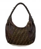 FENDIフェンディ）の古着「ズッカ柄スパイバッグ」｜ブラウン