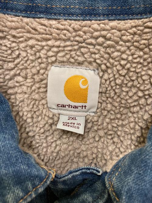 CarHartt（カーハート）CarHartt (カーハート) ボアデニムジャケット インディゴ サイズ:2XLの古着・服飾アイテム