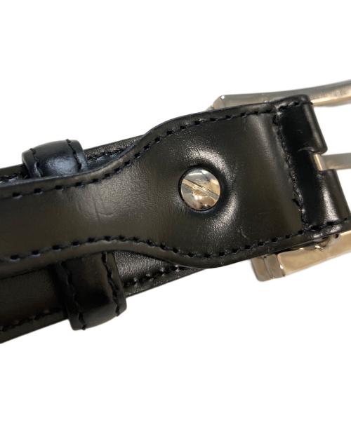 BVLGARI（ブルガリ）BVLGARI (ブルガリ) レザーベルト ブラックの古着・服飾アイテム