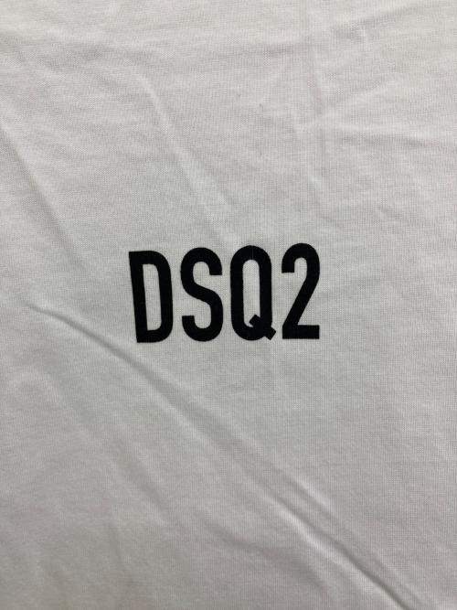DSQUARED2（ディースクエアード）DSQUARED2 (ディースクエアード) ロゴプリントTシャツ S74GD0997 ホワイト サイズ:Mの古着・服飾アイテム