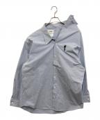 doubletダブレット）の古着「HALF LOOSE STRIPE SHIRT　23AW24SH133」｜ブルー