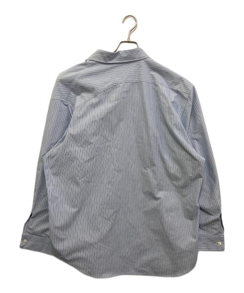 doublet（ダブレット）doublet (ダブレット) HALF LOOSE STRIPE SHIRT　23AW24SH133 ブルー サイズ:Mの古着・服飾アイテム
