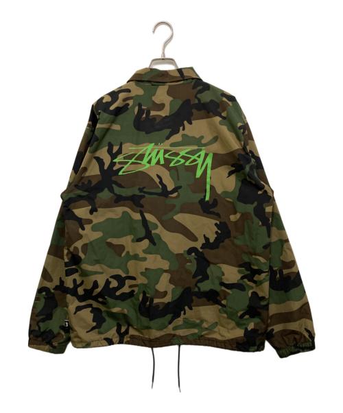 stussy（ステューシー）stussy (ステューシー) Camo Cruize Coach オリーブ サイズ:Lの古着・服飾アイテム