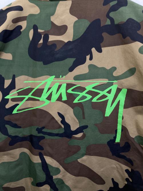 stussy（ステューシー）stussy (ステューシー) Camo Cruize Coach オリーブ サイズ:Lの古着・服飾アイテム