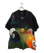 stussyステューシー）の古着「Pool HalL Shirt　1110119」｜ブラック