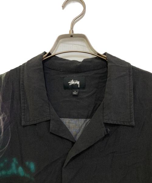 stussy（ステューシー）stussy (ステューシー) Pool HalL Shirt　1110119 ブラック サイズ:Lの古着・服飾アイテム
