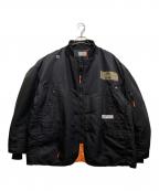 SIVAシヴァ）の古着「MA-1 FLIGHT DOUBLE-JACKET　21C-S-01-02」｜ブラック