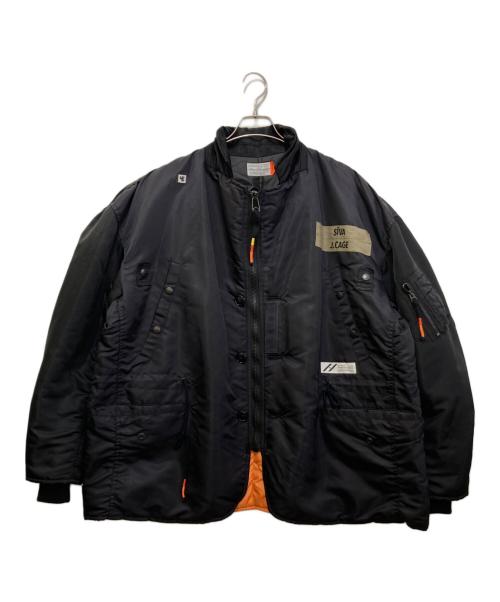 SIVA（シヴァ）SIVA (シヴァ) MA-1 FLIGHT DOUBLE-JACKET　21C-S-01-02 ブラック サイズ:2の古着・服飾アイテム