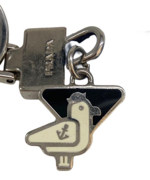 PRADA（プラダ）PRADA (プラダ) サフィアーノレザーキーホルダー ネイビーの古着・服飾アイテム