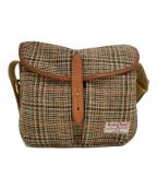 Harris Tweed×bradyハリスツイード×ブレディ）の古着「ショルダーバッグ」｜ブラウン