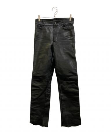 中古・古着通販】VANSON (バンソン) レザーパンツ ブラック サイズ:30