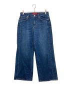 RED CARD×23区レッドカード×ニジュウサンク）の古着「デニム ライン ワイドパンツ」｜インディゴ