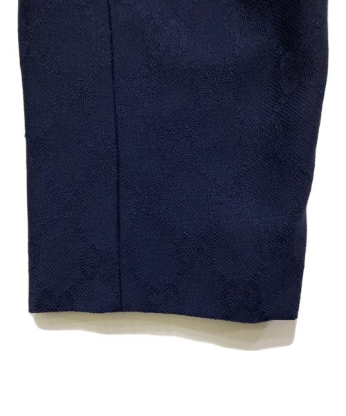 GUCCI（グッチ）GUCCI (グッチ) GGウール スーツ ネイビー サイズ:44の古着・服飾アイテム