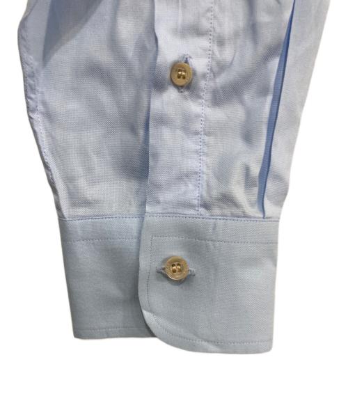 GUCCI（グッチ）GUCCI (グッチ) ロゴ刺繍シャツ ブルー サイズ:15の古着・服飾アイテム
