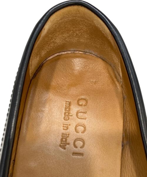 GUCCI（グッチ）GUCCI (グッチ) インターロッキングGローファー ブラック サイズ:7 1/2の古着・服飾アイテム