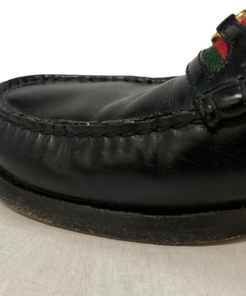 GUCCI（グッチ）GUCCI (グッチ) インターロッキングGローファー ブラック サイズ:7 1/2の古着・服飾アイテム