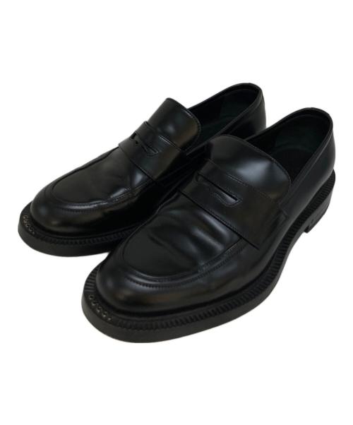 GUCCI（グッチ）GUCCI (グッチ) Uチップコインローファー ブラック サイズ:8 1/2の古着・服飾アイテム